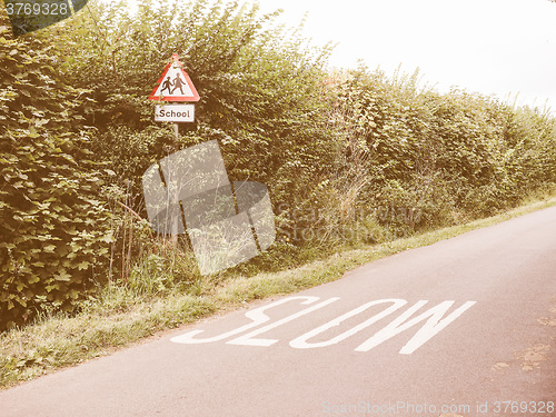 Image of  Slow sign vintage