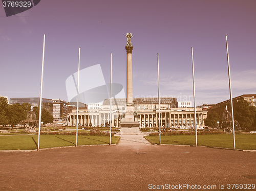 Image of Schlossplatz (Castle square) Stuttgart vintage