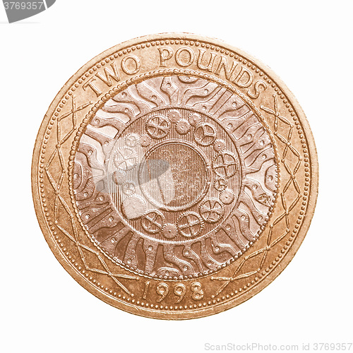 Image of  Two pounds coin vintage