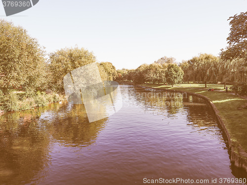 Image of River Avon in Stratford upon Avon vintage