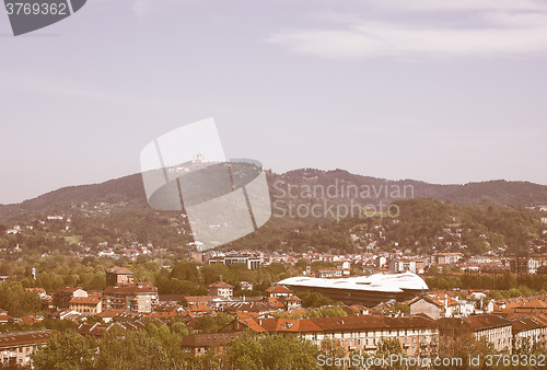 Image of Retro looking Turin hills
