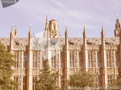 Image of Houses of Parliament vintage