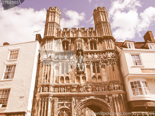 Image of St Augustine Gate in Canterbury vintage