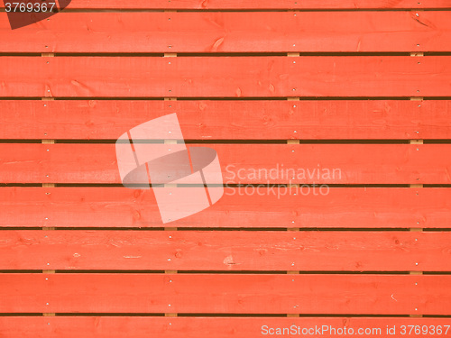 Image of  Red wood fence vintage
