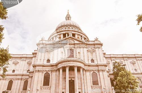 Image of St Paul Cathedral, London vintage