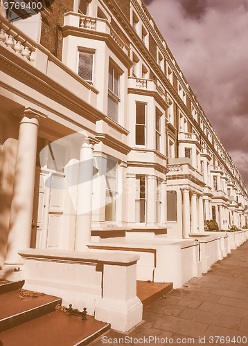 Image of Terraced Houses in London vintage