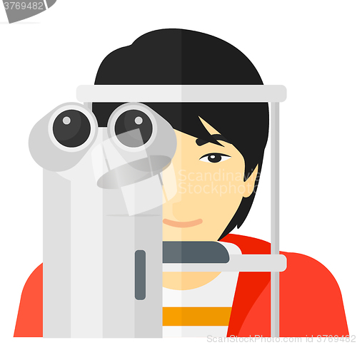 Image of Patient visiting ophthalmologist.