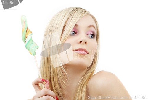 Image of lollipop blonde