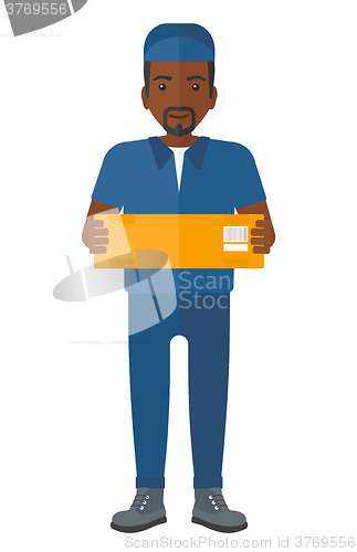 Image of Man delivering box.