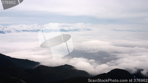 Image of Clouds in valley