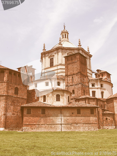 Image of San Lorenzo church, Milan vintage