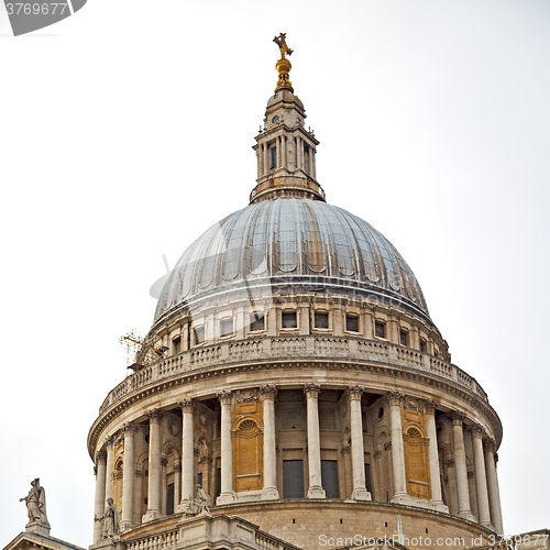 Image of st paul cathedral in london england old construction and religio