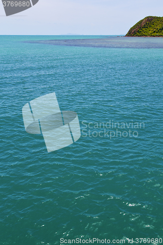Image of   green lagoon and tree  kho phangan