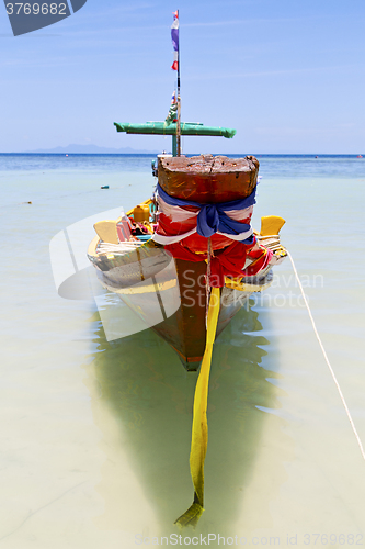 Image of prow thailand  in  kho tao bay    and   