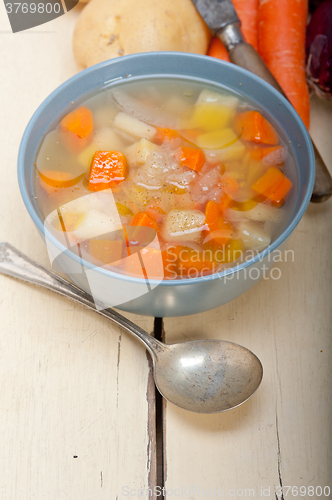 Image of Traditional Italian minestrone soup 