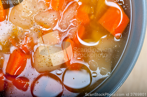 Image of Traditional Italian minestrone soup 