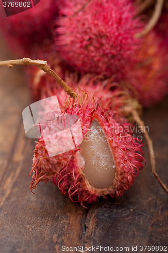 Image of fresh rambutan fruits 