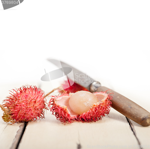 Image of fresh rambutan fruits 