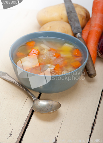 Image of Traditional Italian minestrone soup 