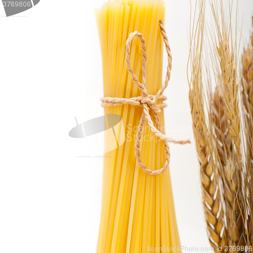 Image of organic Raw italian pasta and durum wheat 