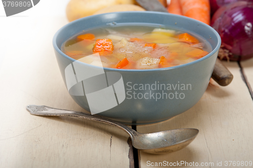 Image of Traditional Italian minestrone soup 