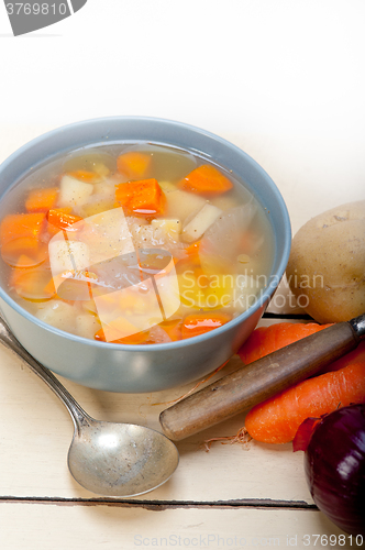 Image of Traditional Italian minestrone soup 