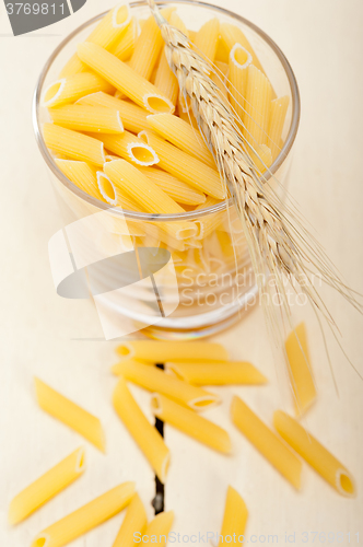 Image of Italian pasta penne with wheat