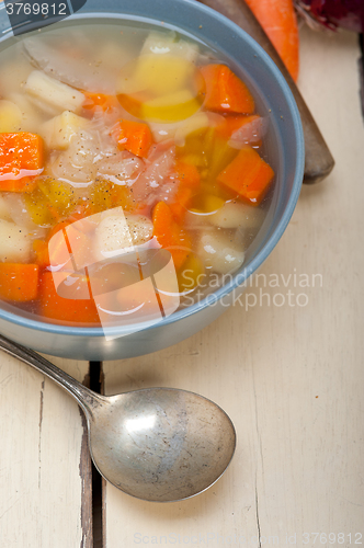 Image of Traditional Italian minestrone soup 