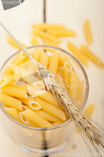 Image of Italian pasta penne with wheat