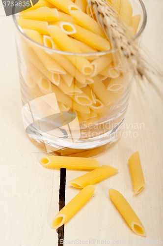 Image of Italian pasta penne with wheat