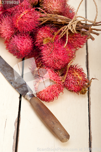 Image of fresh rambutan fruits 