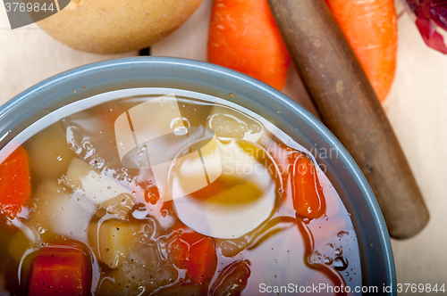 Image of Traditional Italian minestrone soup 