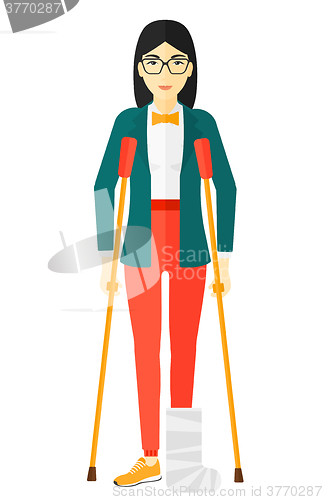 Image of Patient with broken leg.