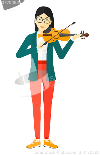 Image of Woman playing violin.