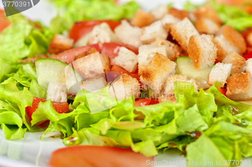 Image of Vegetable salad with crackers