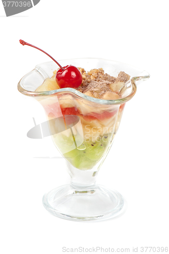 Image of fruit dessert isolated