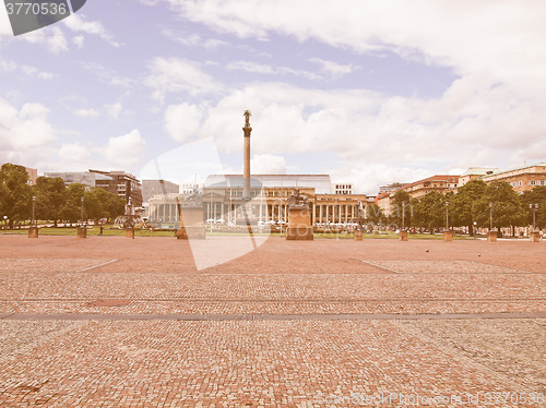 Image of Schlossplatz (Castle square) Stuttgart vintage