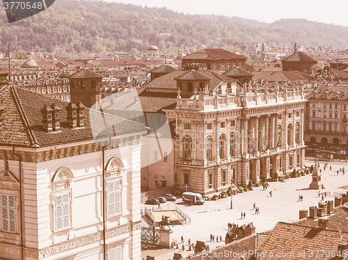 Image of Piazza Castello Turin vintage