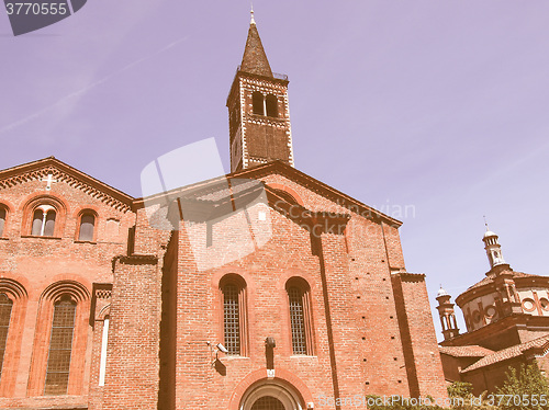 Image of Sant Eustorgio church, Milan vintage