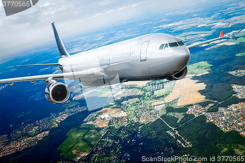 Image of Passenger Airliner in the sky