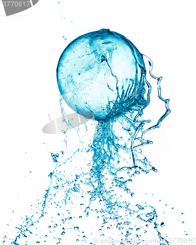 Image of Splash water ball isolated