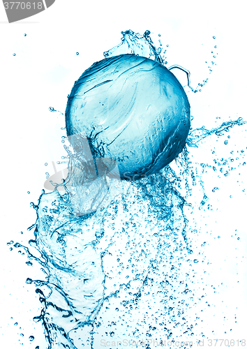 Image of Splash water ball isolated