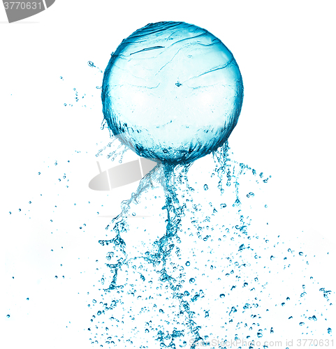 Image of Splash water ball isolated