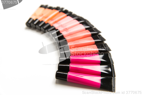 Image of close up of lip gloss tubes