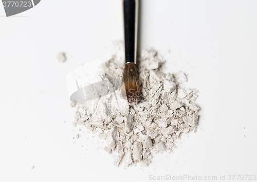 Image of close up of makeup brush and eyeshadow