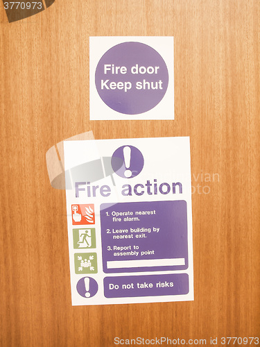 Image of  Fire door vintage