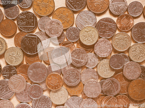 Image of  Pound coins vintage