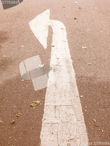 Image of  Arrow sign vintage