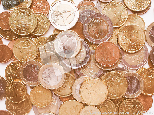 Image of  Euro coins vintage