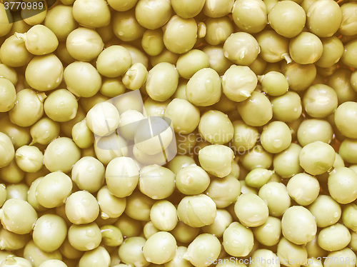 Image of Retro looking Green peas